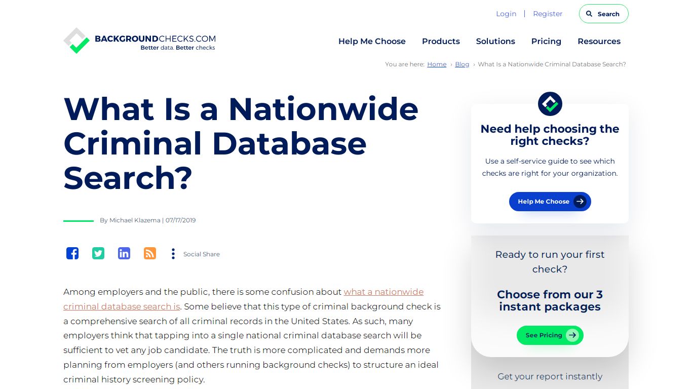 What Is a Nationwide Criminal Database Search? - background checks